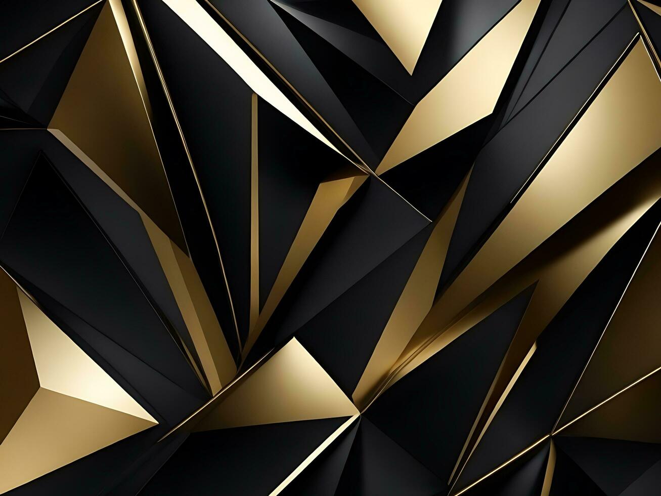 Modern geometric abstract gold black futuristic background elegant business presentation design photo