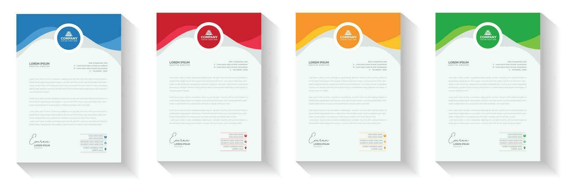 modern creative Clean letterhead flyer corporate business proposal official minimal  abstract professional informative newsletter magazine poster brochure design standard color bundle with logo. vector