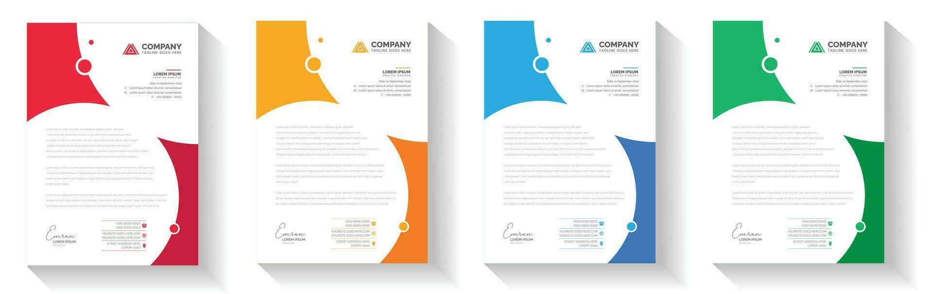 modern creative Clean letterhead flyer corporate business proposal official minimal  abstract professional informative newsletter magazine poster brochure design standard color bundle with logo. vector