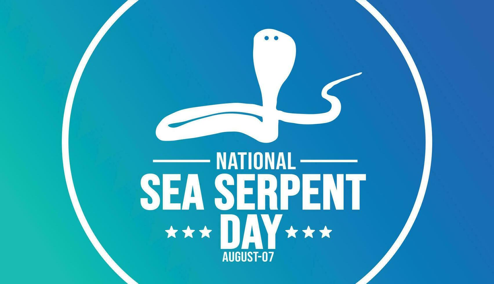 National Sea Serpent Day background template. Holiday concept. background, banner, placard, card, and poster design template with text inscription and standard color. vector illustration.