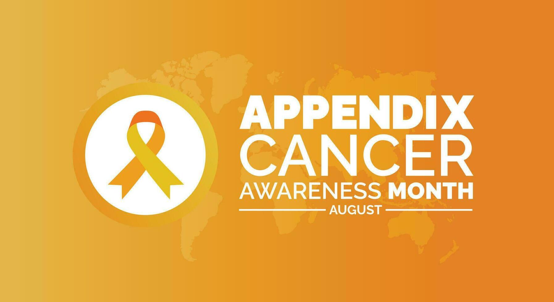 agosto es apéndice cáncer conciencia mes antecedentes modelo. fiesta concepto. fondo, bandera, tarjeta, y póster diseño modelo con texto inscripción y estándar color. vector ilustración.