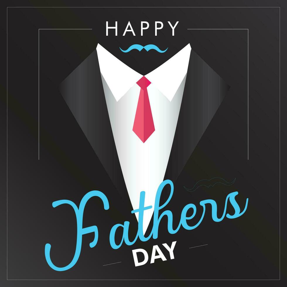 Happy Father's Day poster banner design greeting card vector