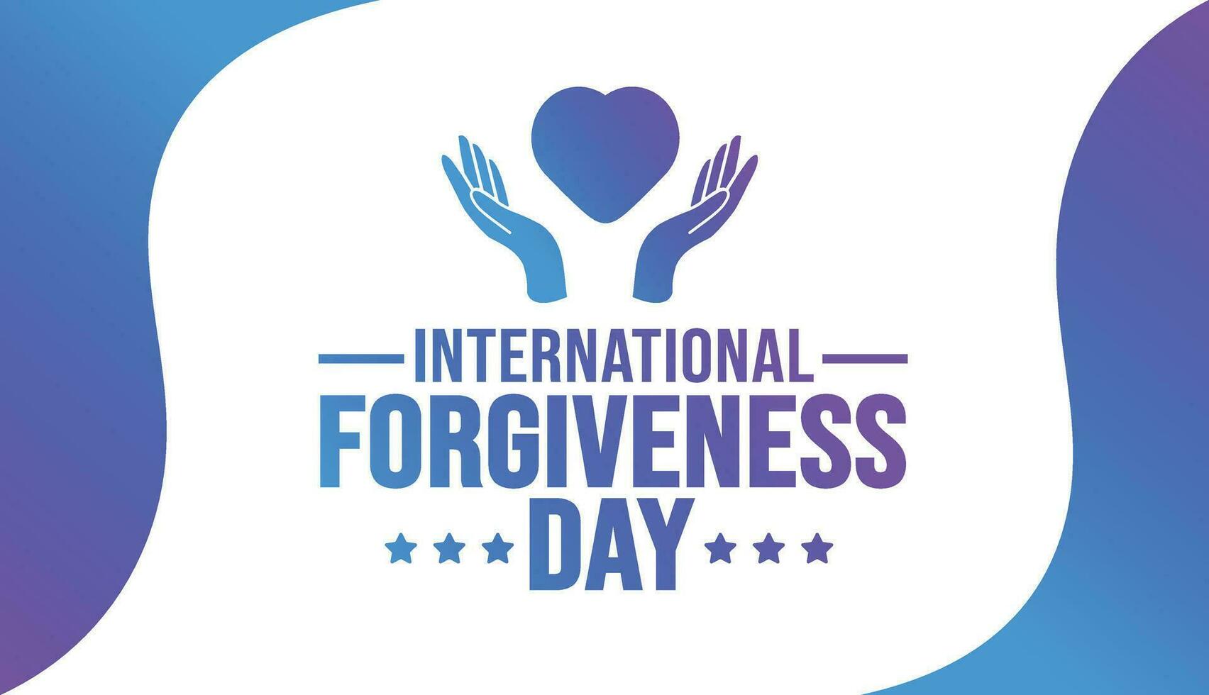 International Forgiveness Day background template. Holiday concept. background, banner, placard, card, and poster design template with text inscription and standard color. vector illustration.