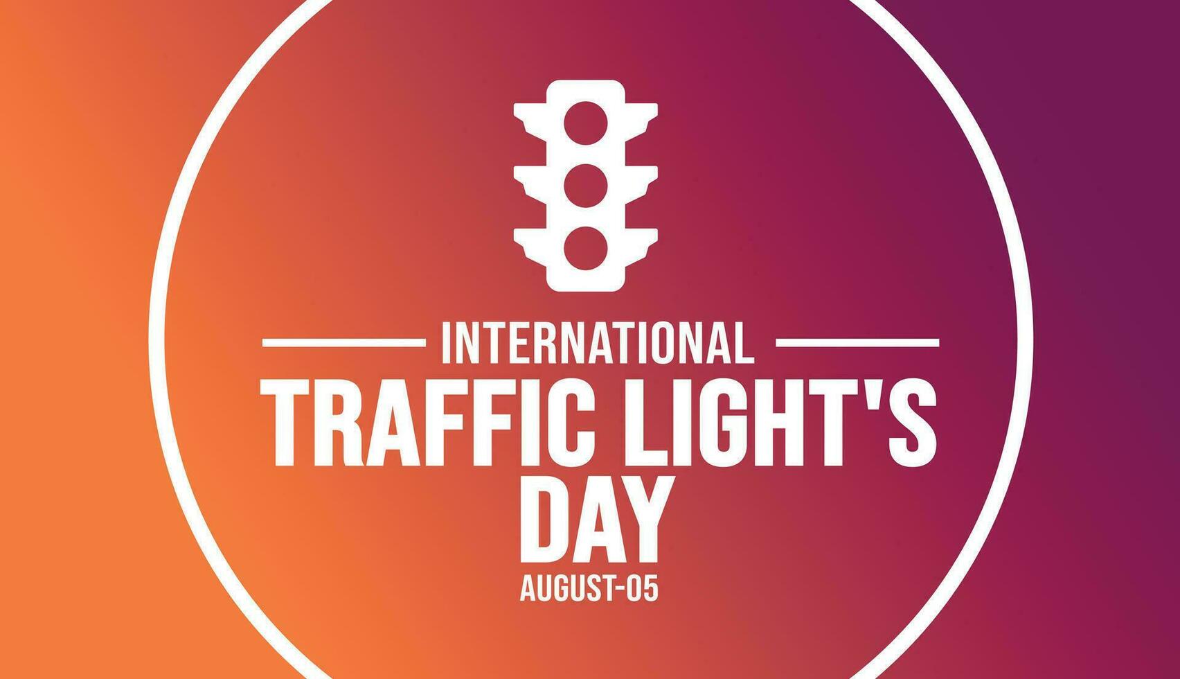 International Traffic Light's Day background template. Holiday concept. background, banner, placard, card, and poster design template with text inscription and standard color. vector illustration.
