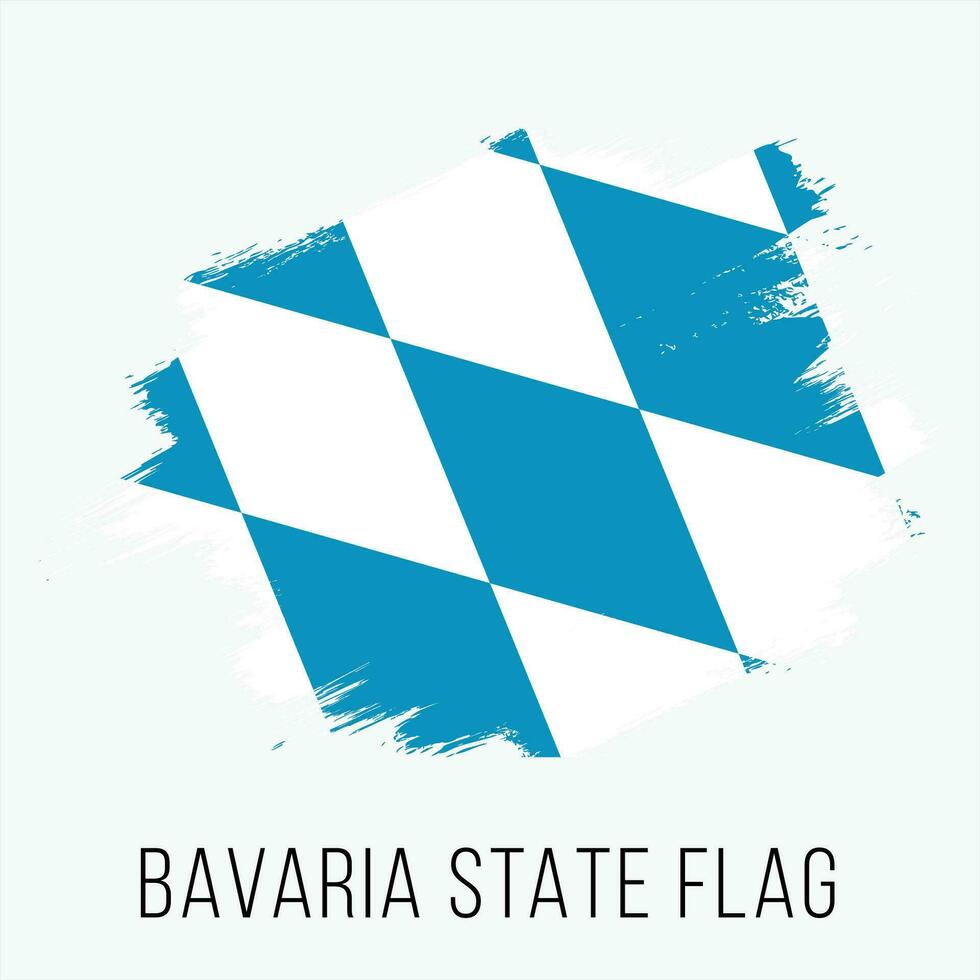 Germany State Bavaria Vector Flag Design Template