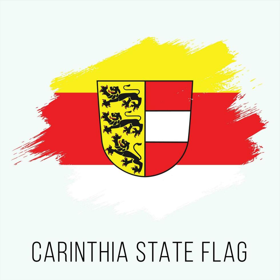 Austria States Carinthia Vector Flag Design Template