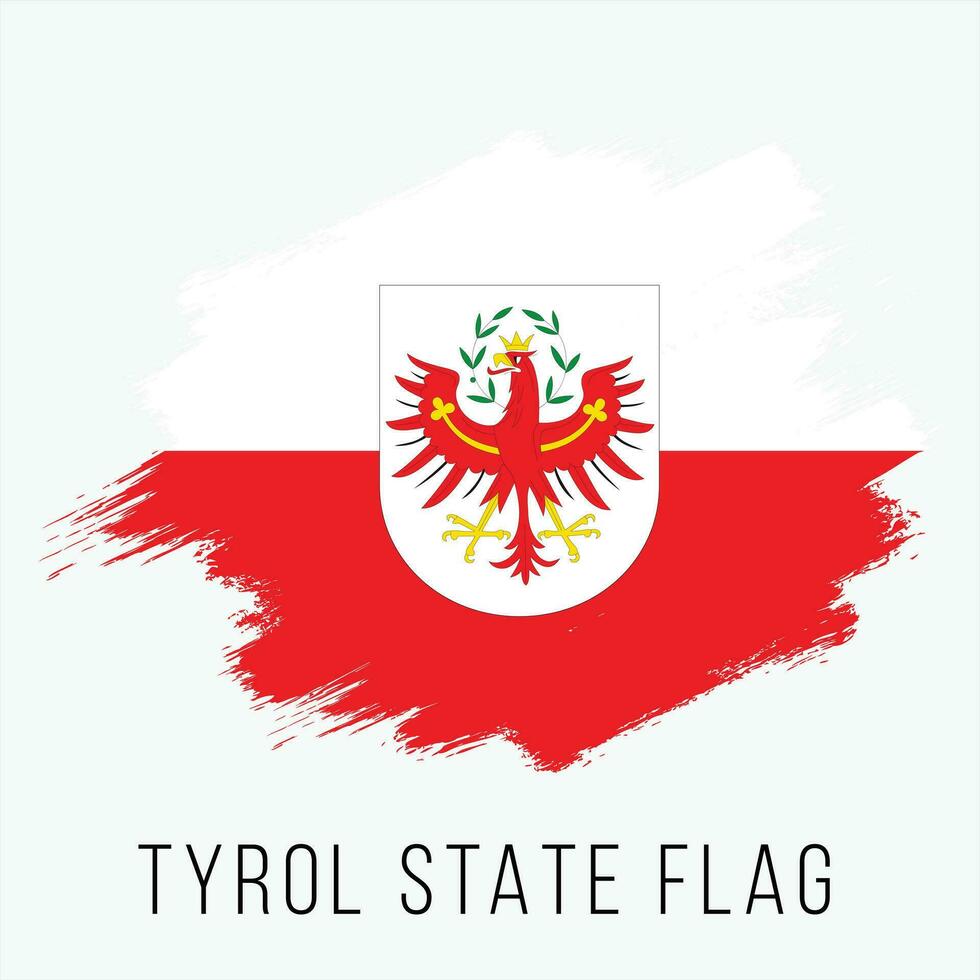 Austria States Tyrol Vector Flag Design Template