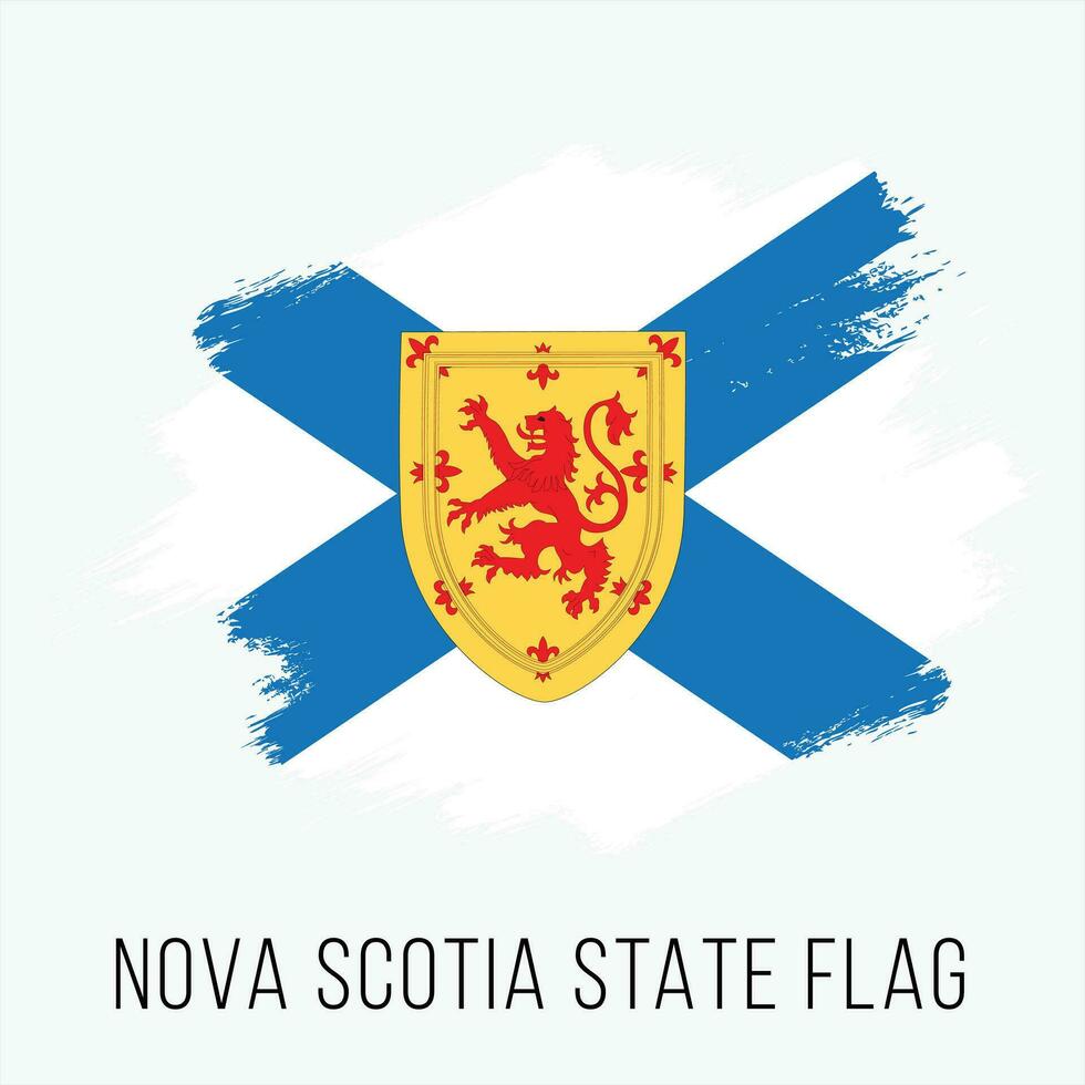 Canadá provincia estrella nueva escocia vector bandera diseño modelo