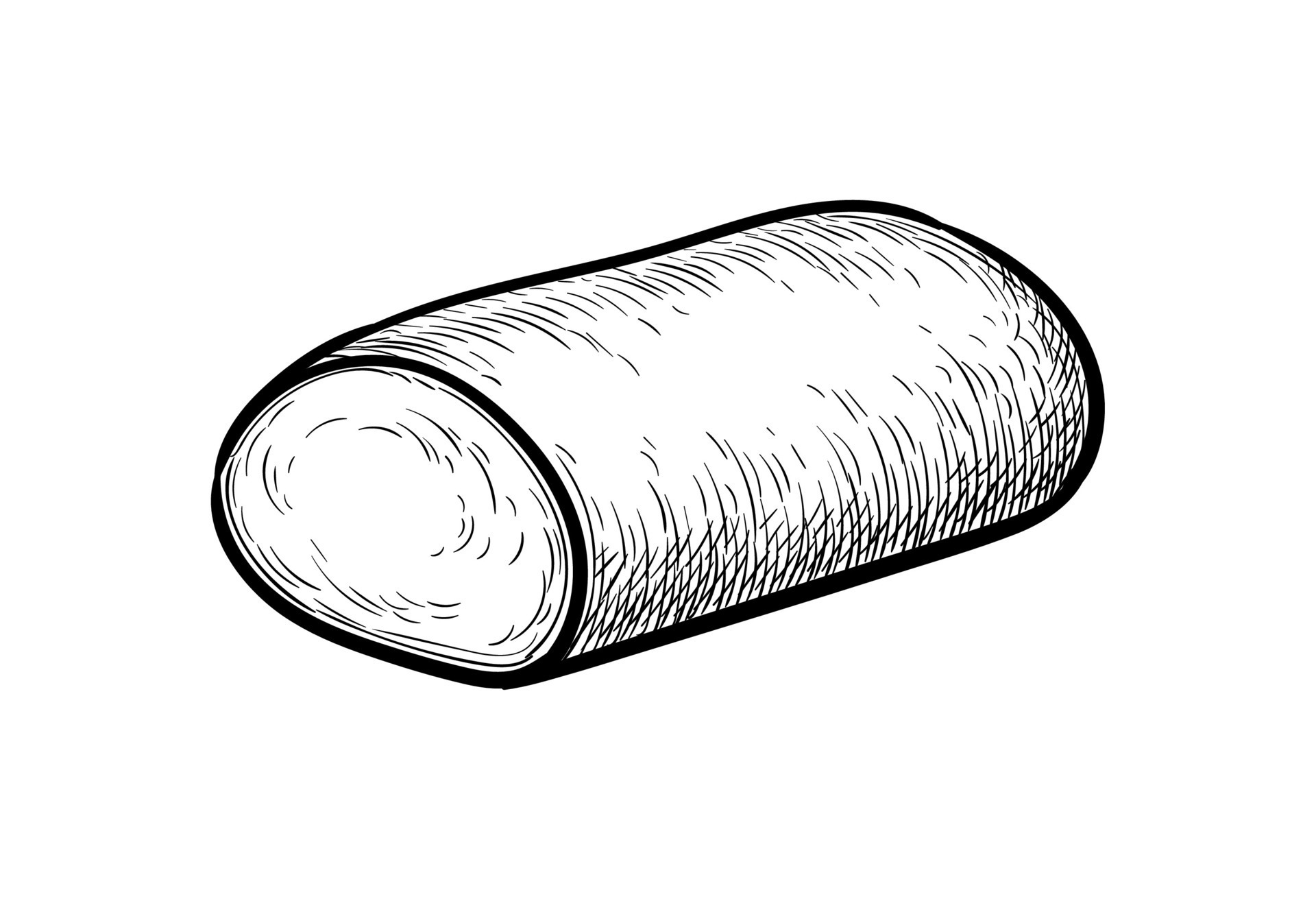 Mozzarella cheese. Ink sketch isolated on white background. Hand drawn