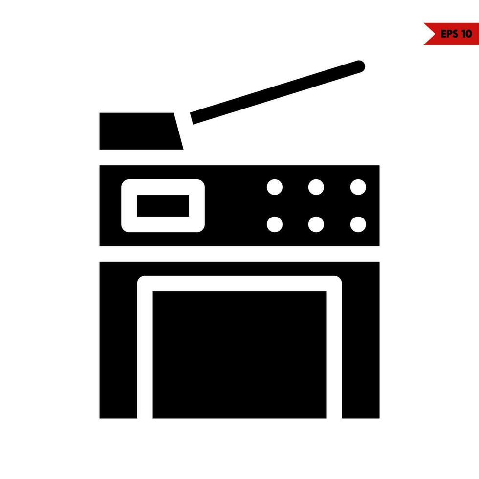 radio glyph icon vector