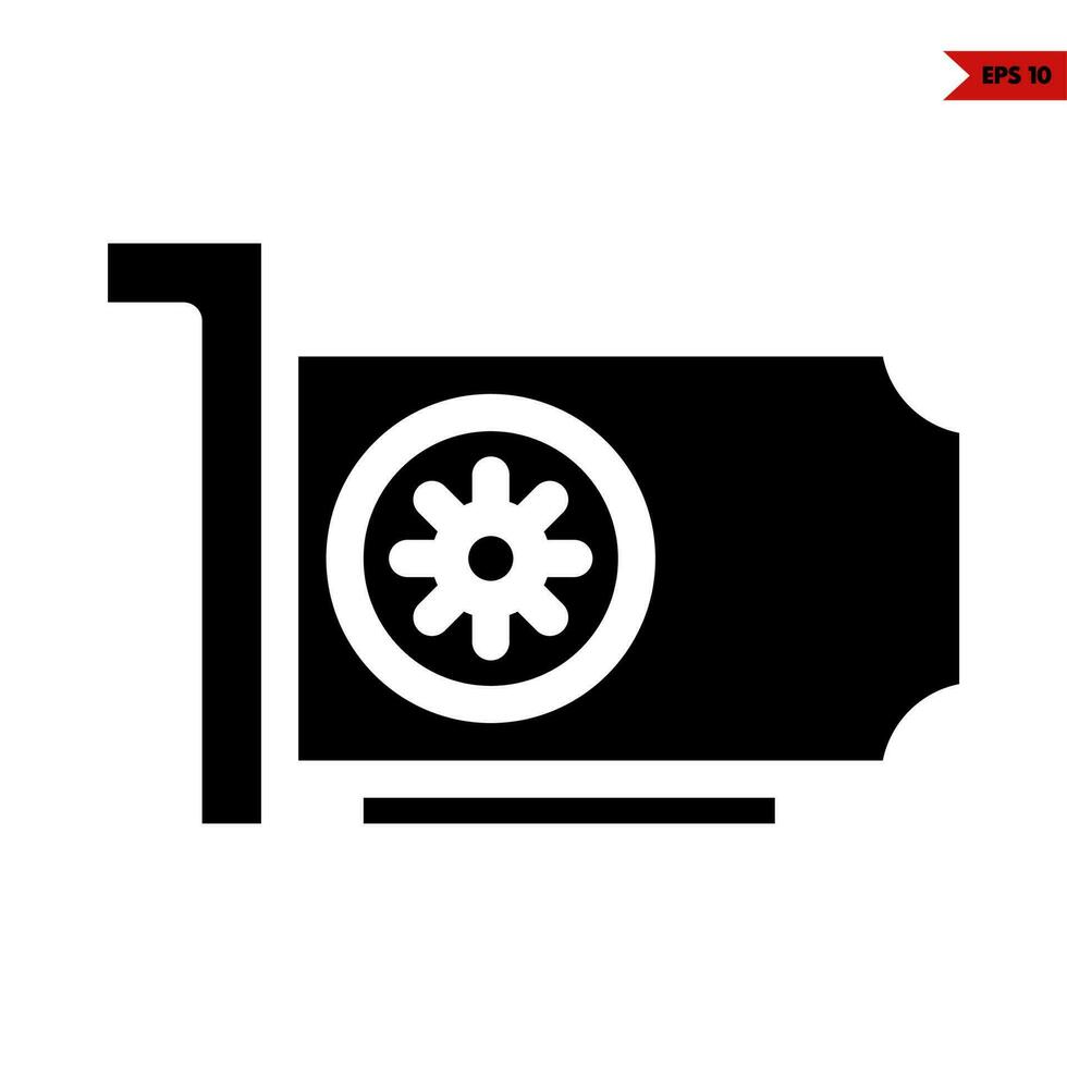 digital glyph icon vector