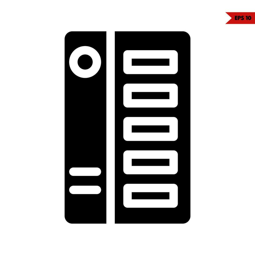 digital glyph icon vector