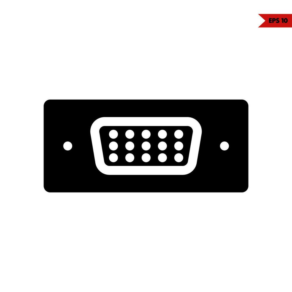 usb glyph icon vector