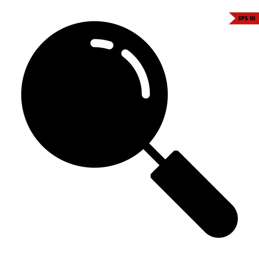 search bar glyph icon vector