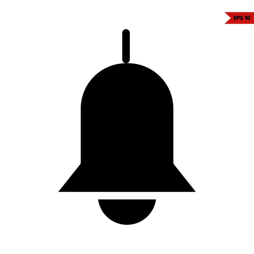 bell glyph icon vector