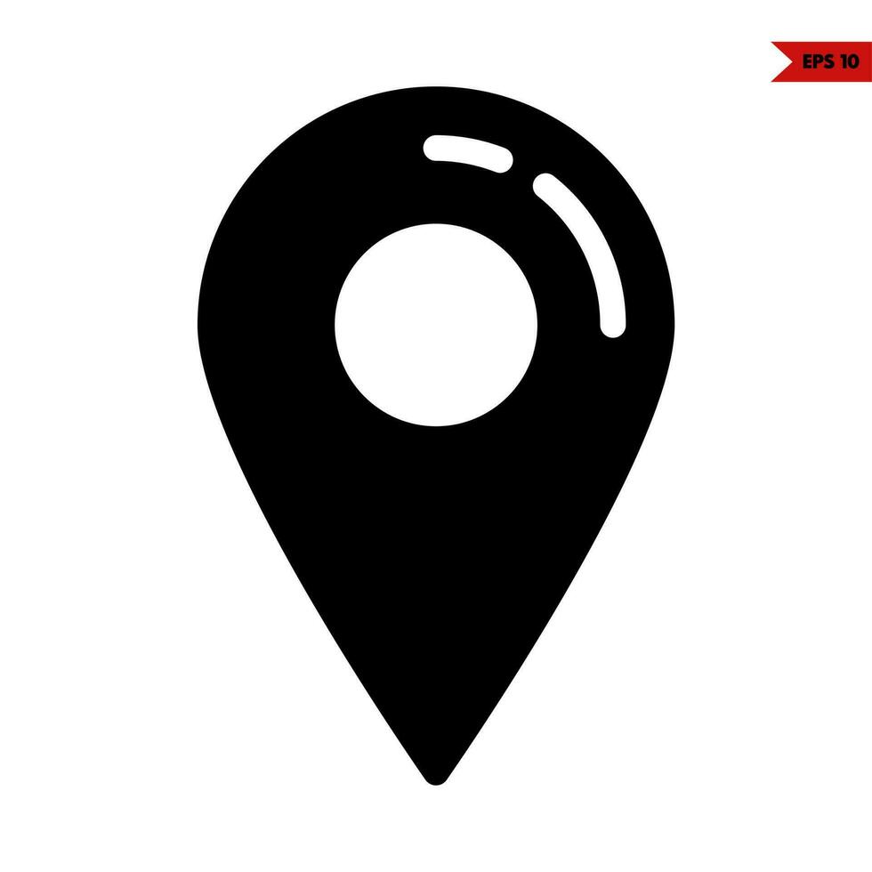 navigation glyph icon vector