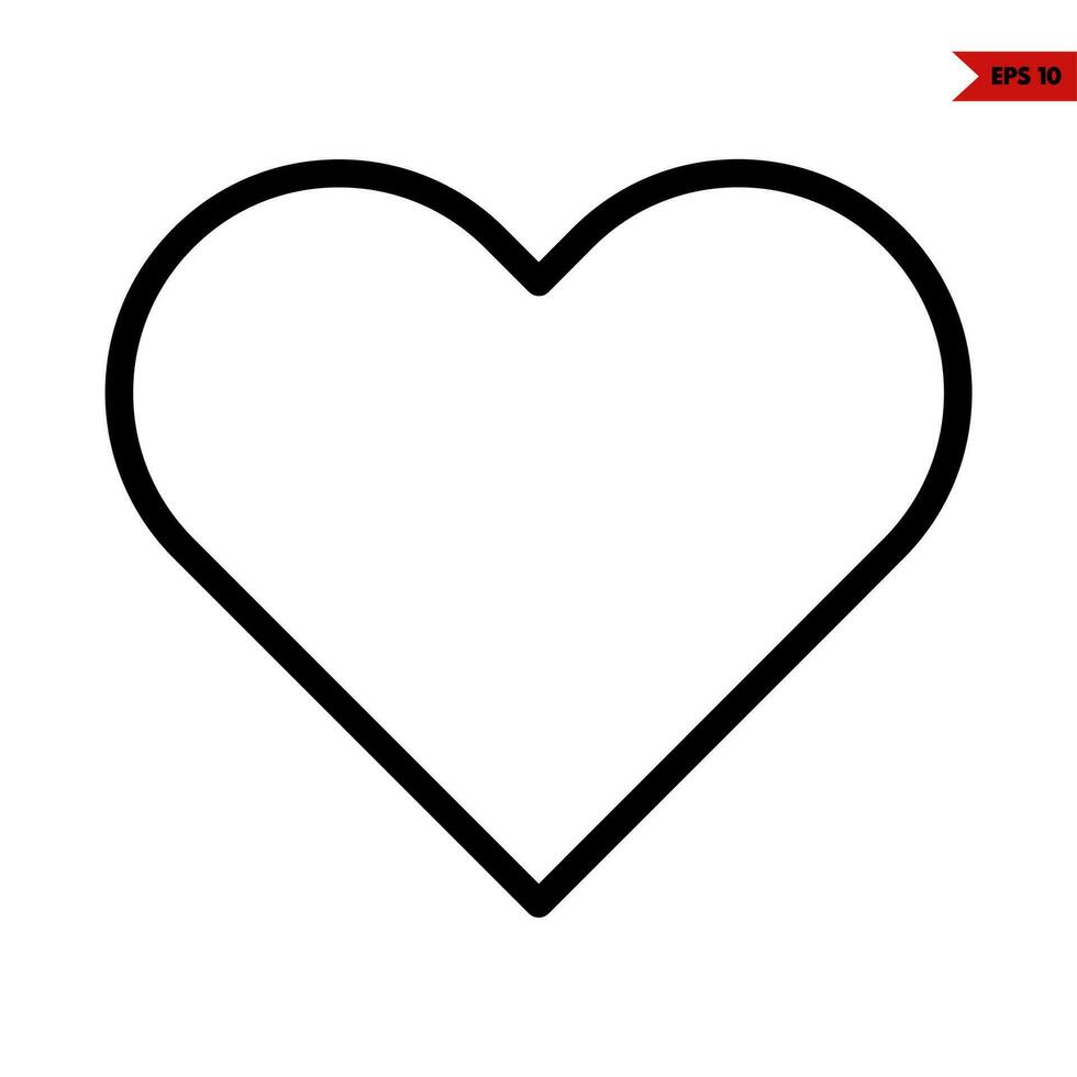 love line icon vector