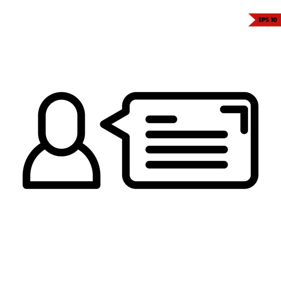 people work with speech bubble communication line icon vector