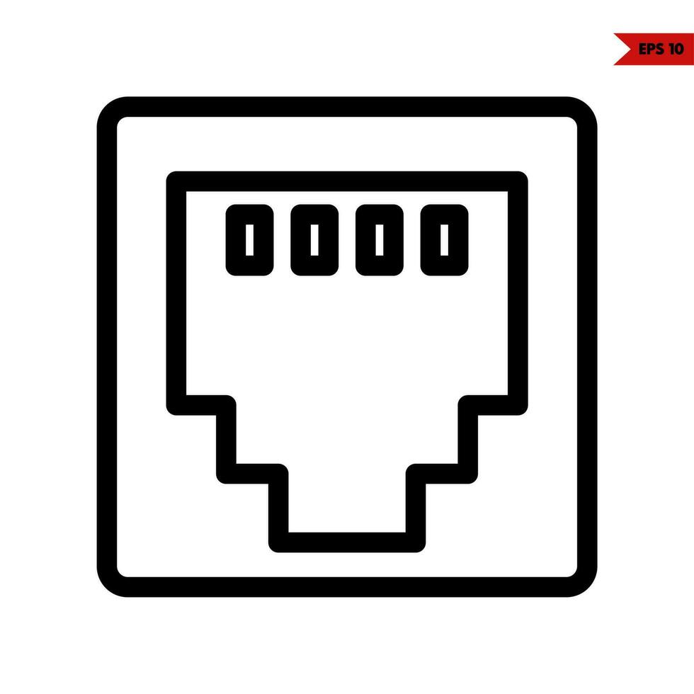 machine line icon vector