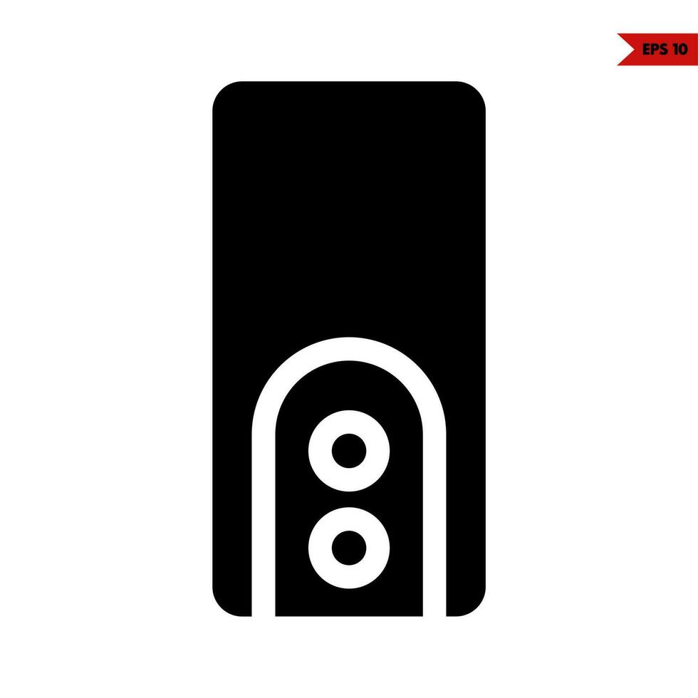 pc computer glyph icon vector