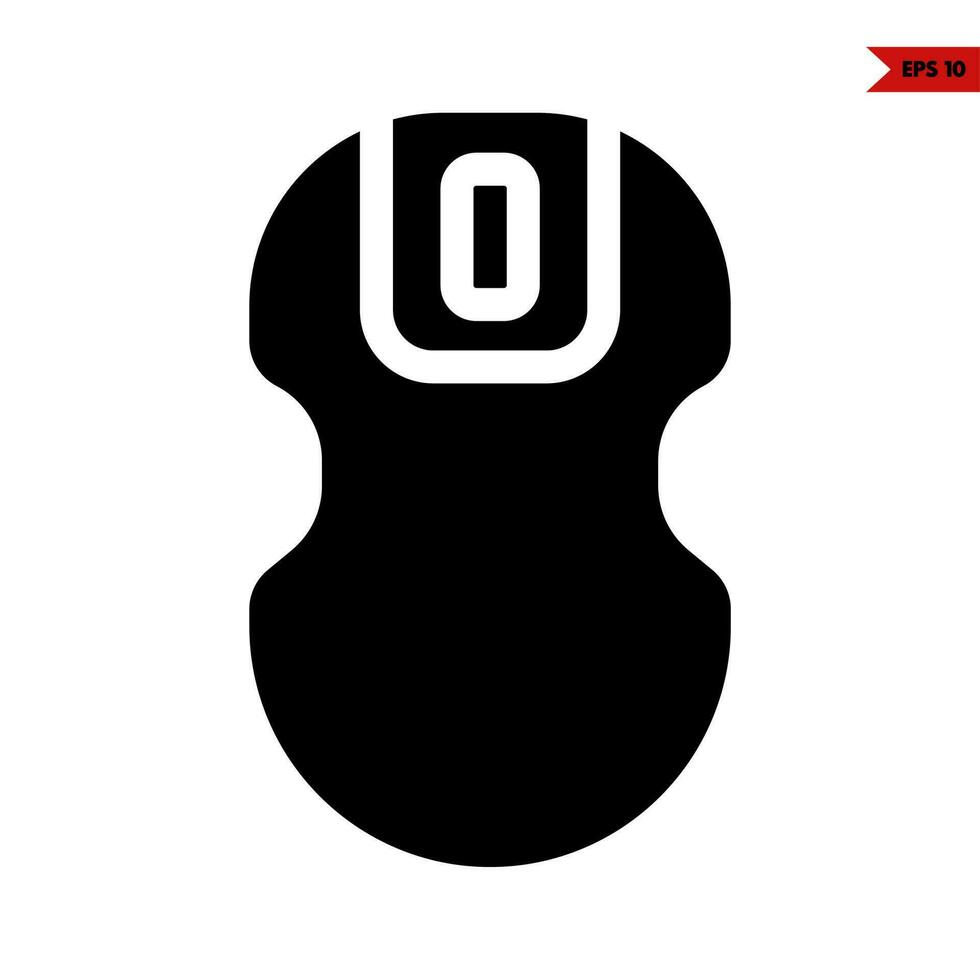 mouse computer glyph icon vector