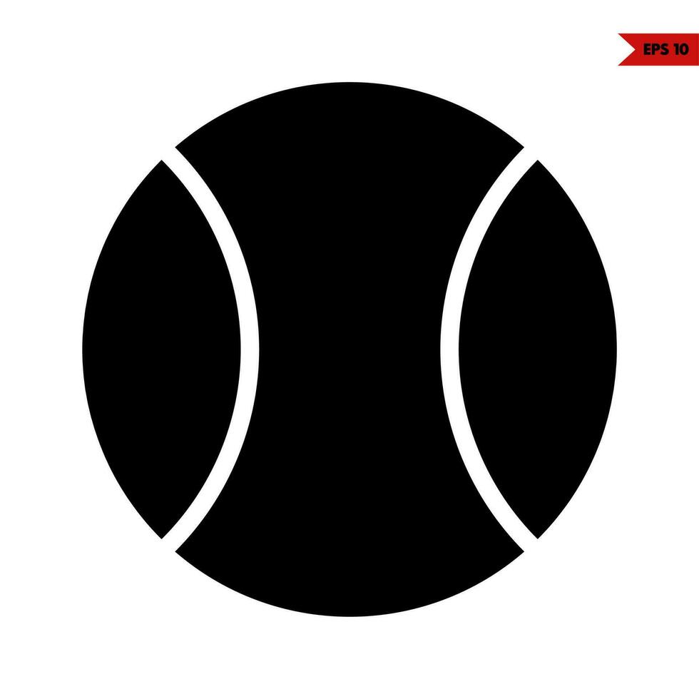 ball glyph icon vector