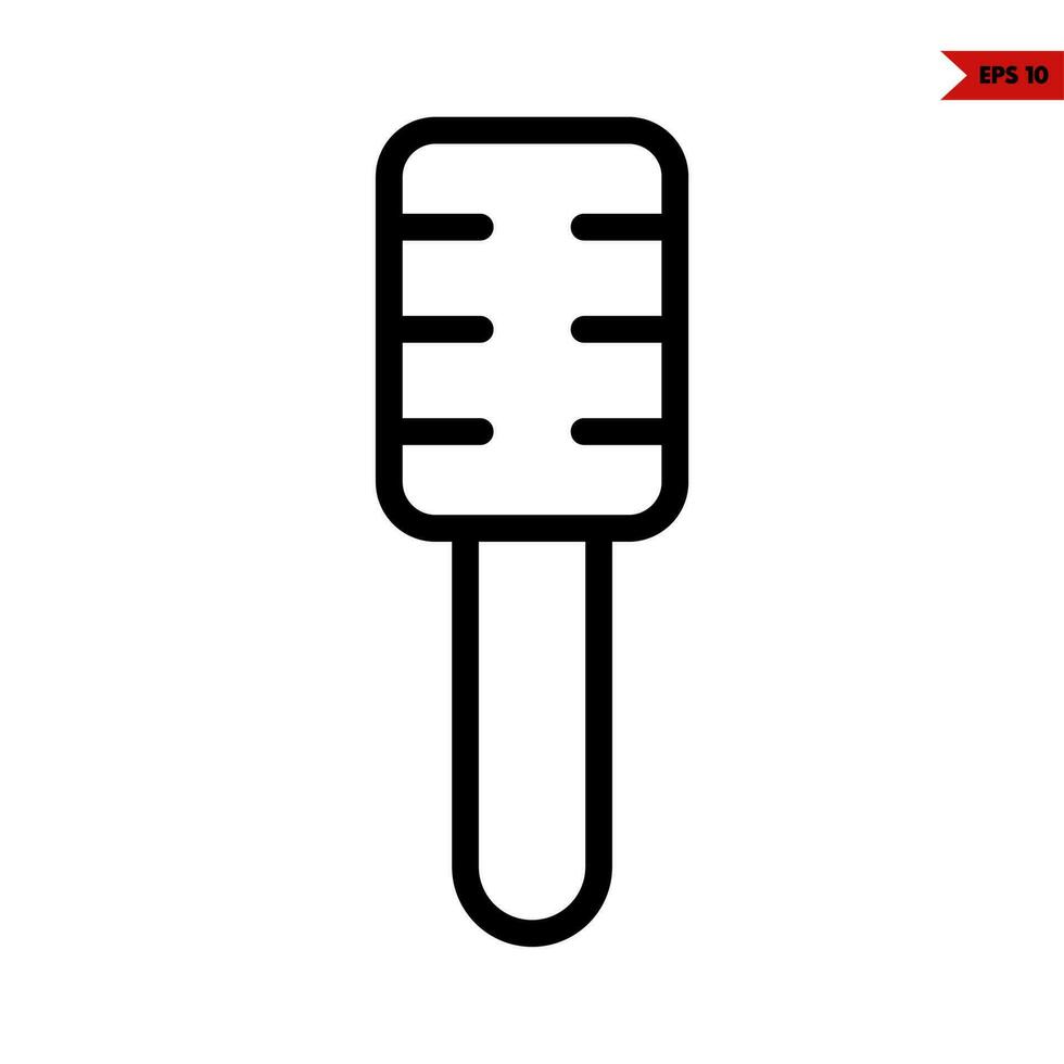 mic song line icon vector