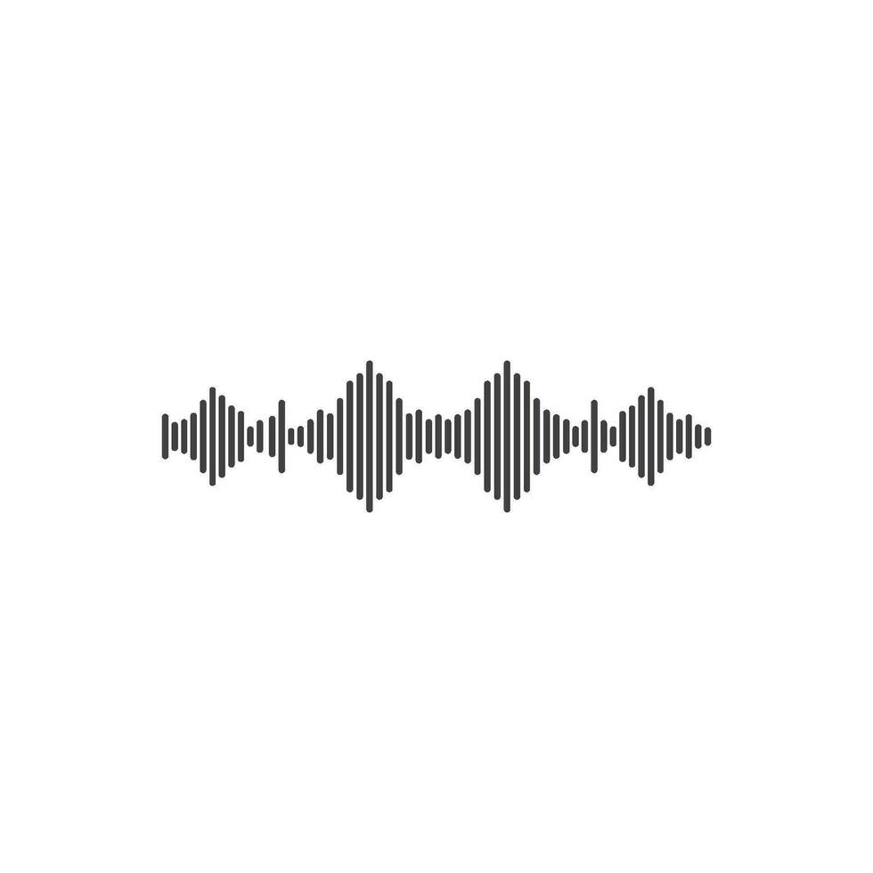 sound wave ilustration logo vector