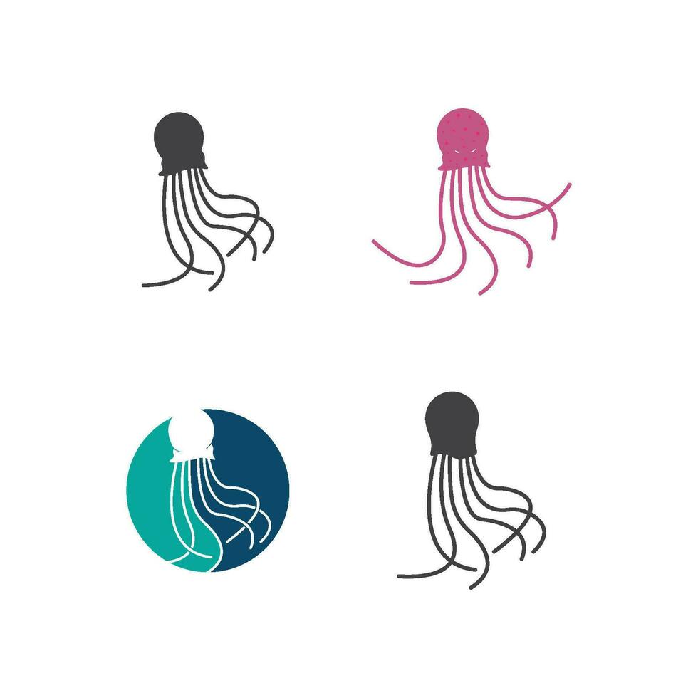 Octopus logo ilustration vector