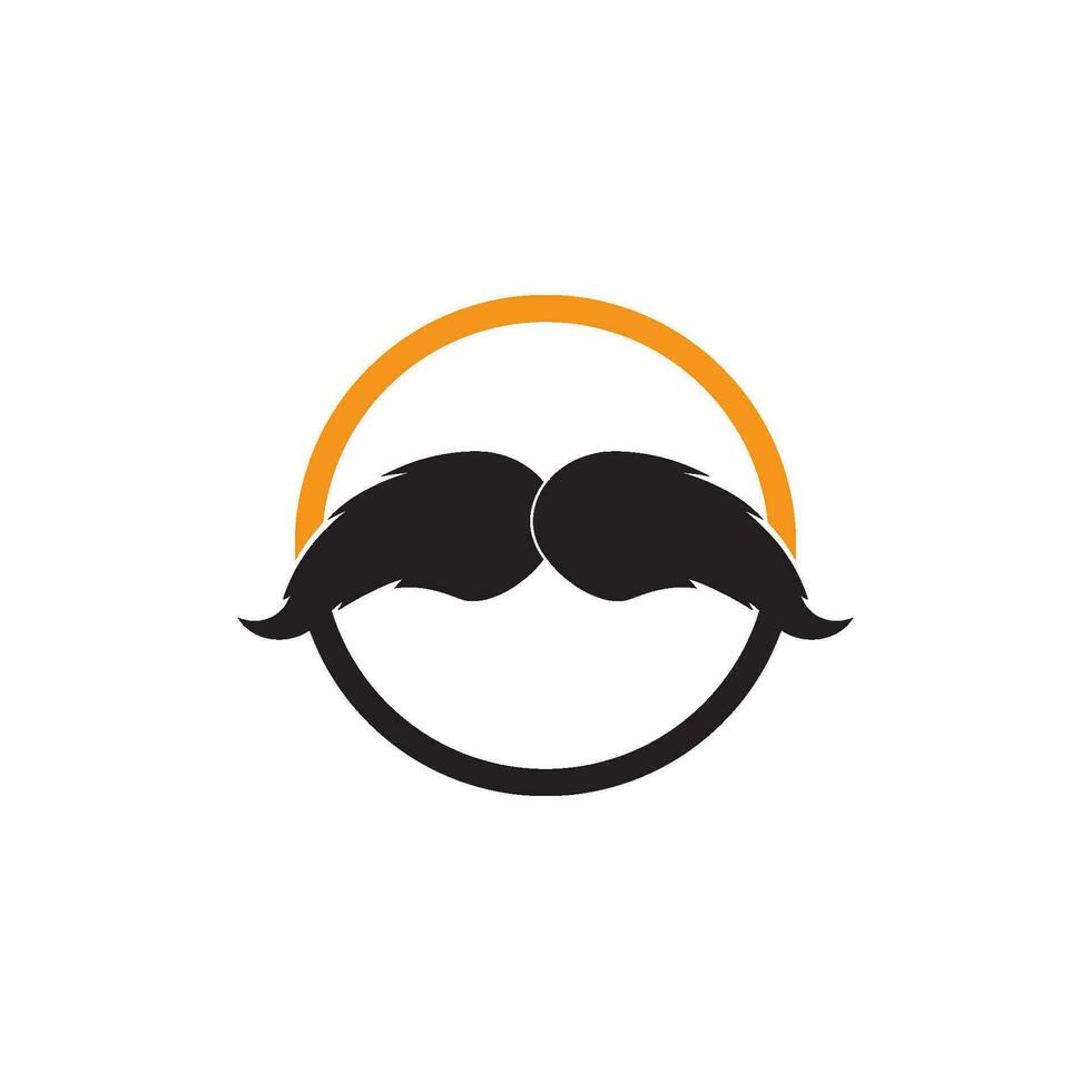 Mustache icon vector