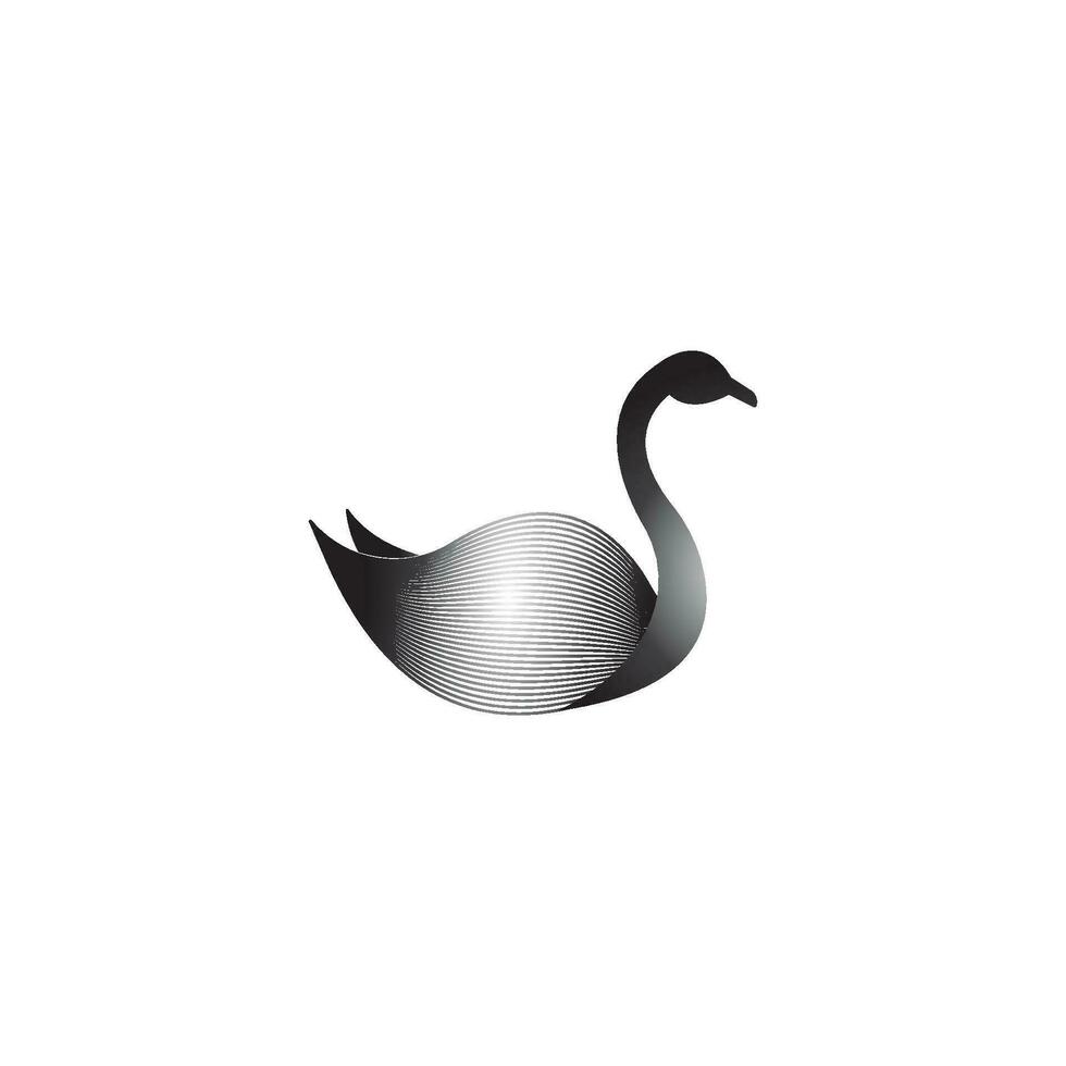 Swan logo Template vector