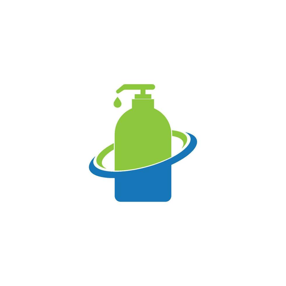 hand sanitizer logo vector