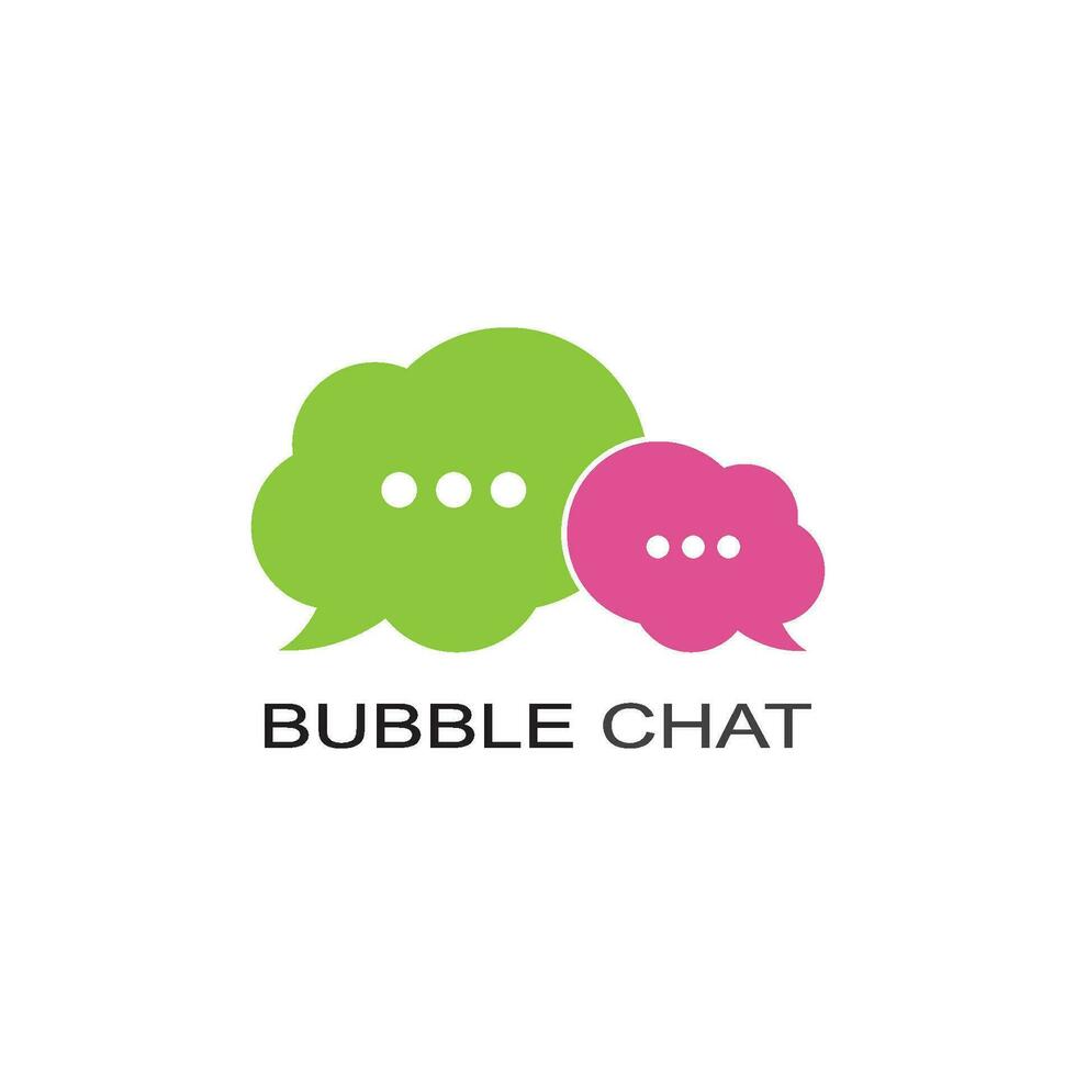 Speech bubble icon Logo template vector