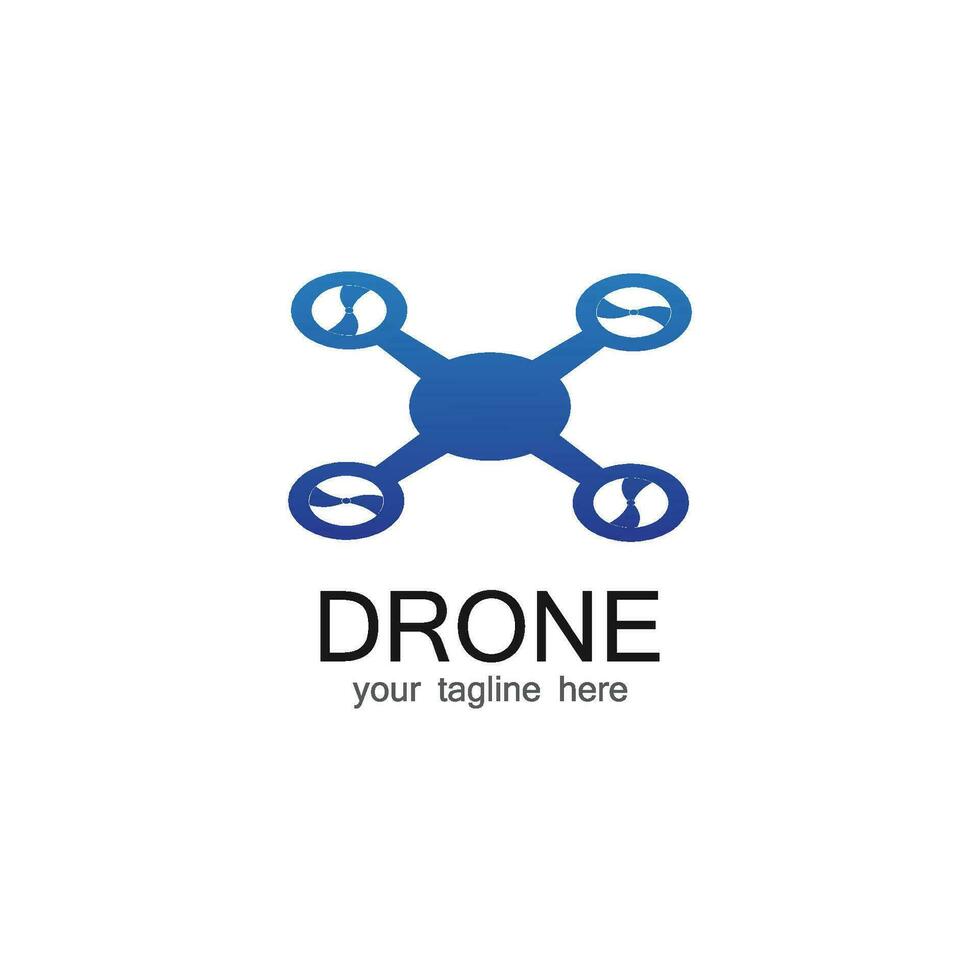 Drone Logo Template Design Vector