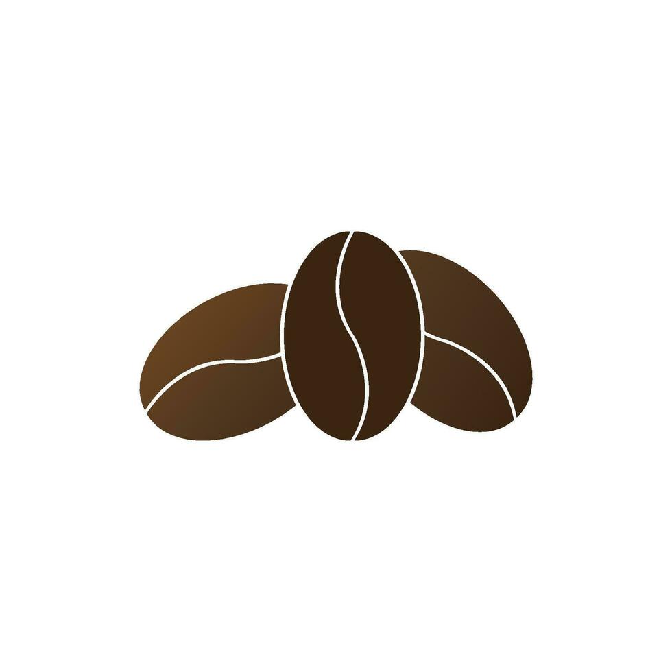 icono de vector de plantilla de logotipo de granos de café