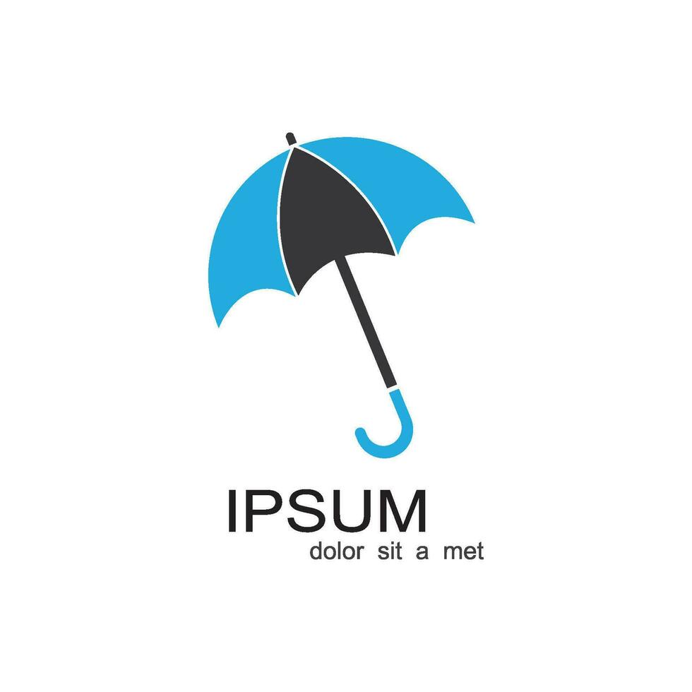 umbrella logo vector