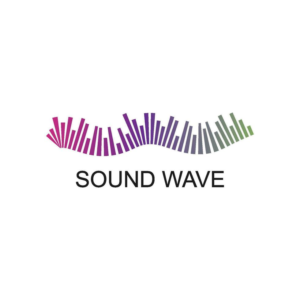 sound wave ilustration logo vector