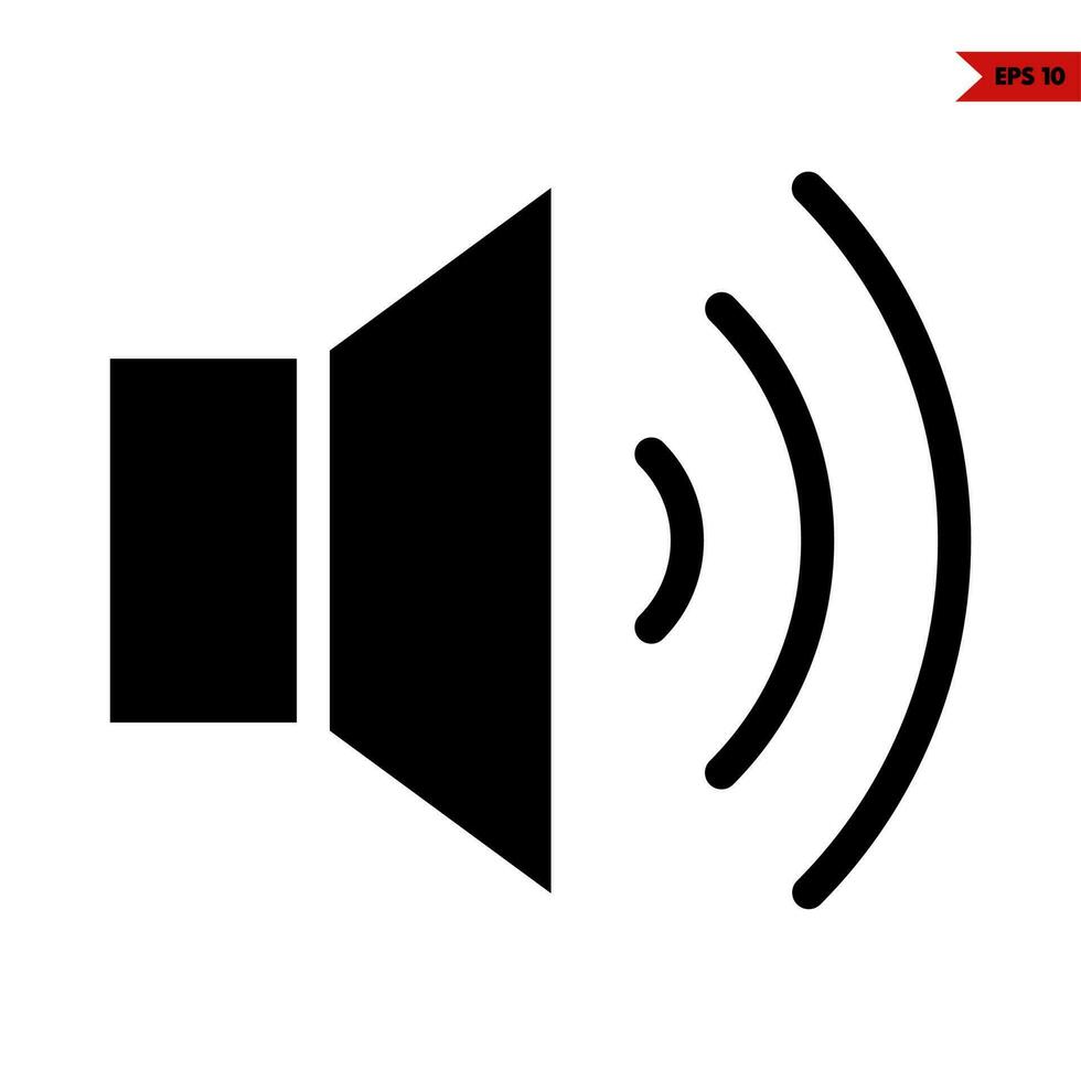 sound music glyph icon vector