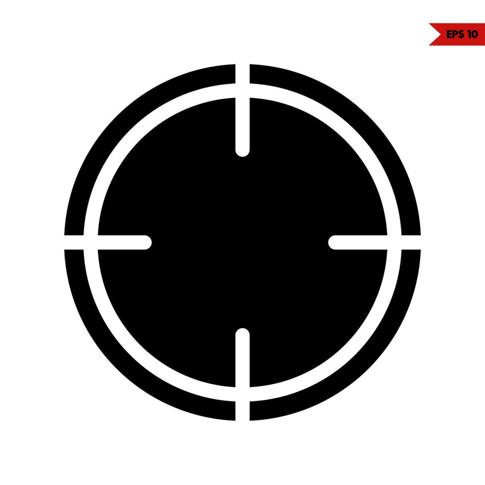 shoot glyph icon vector