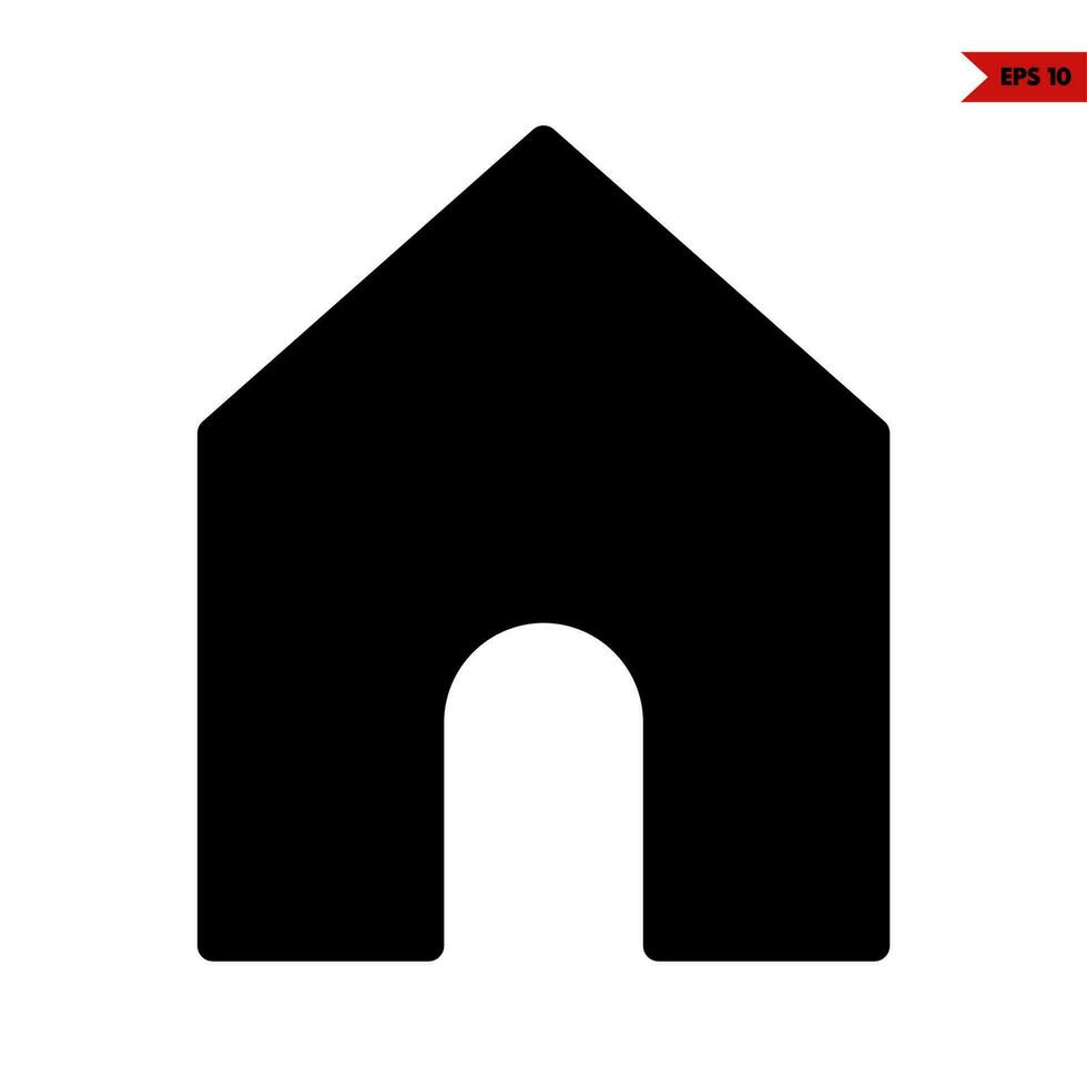 home glyph icon vector