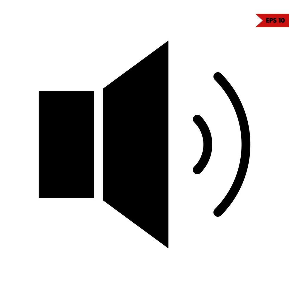 sound music glyph icon vector