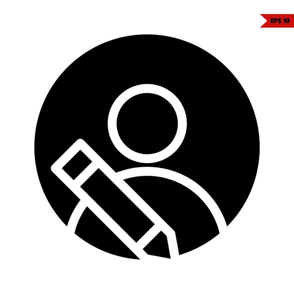 people work in button glyph icon vector