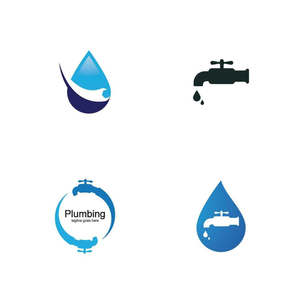 Plumbing logo vector design