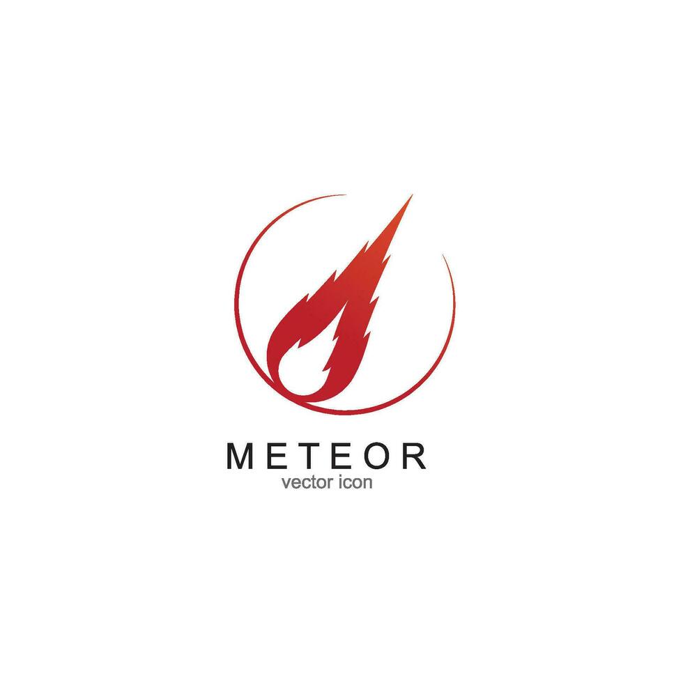 vector de logotipo de meteorito