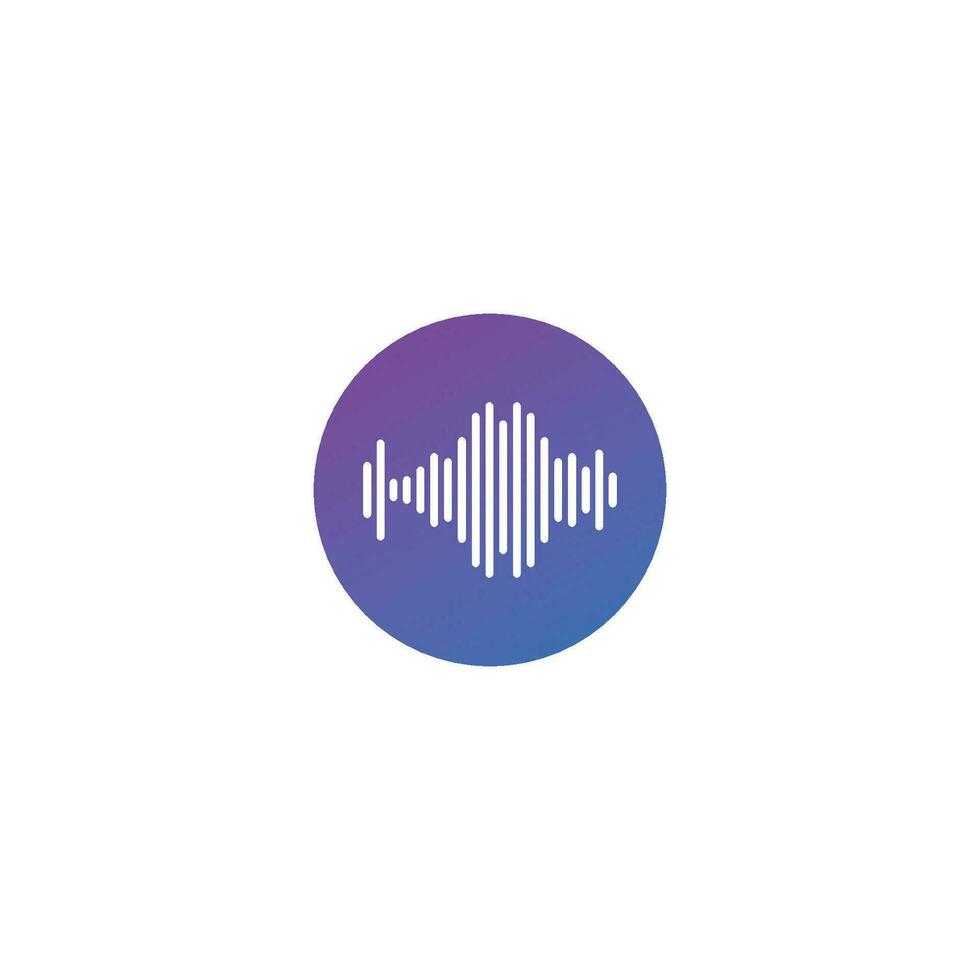 sound wave ilustration logo vector