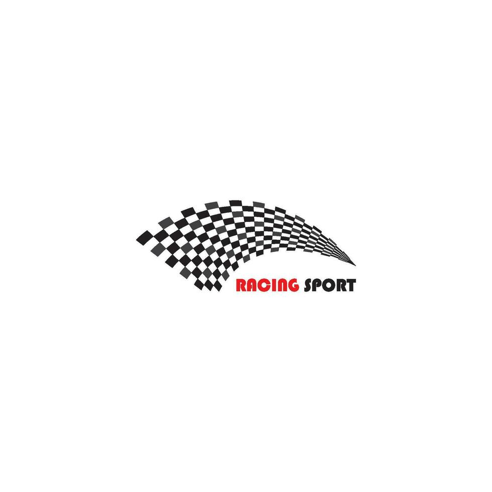 Race flag icon vector