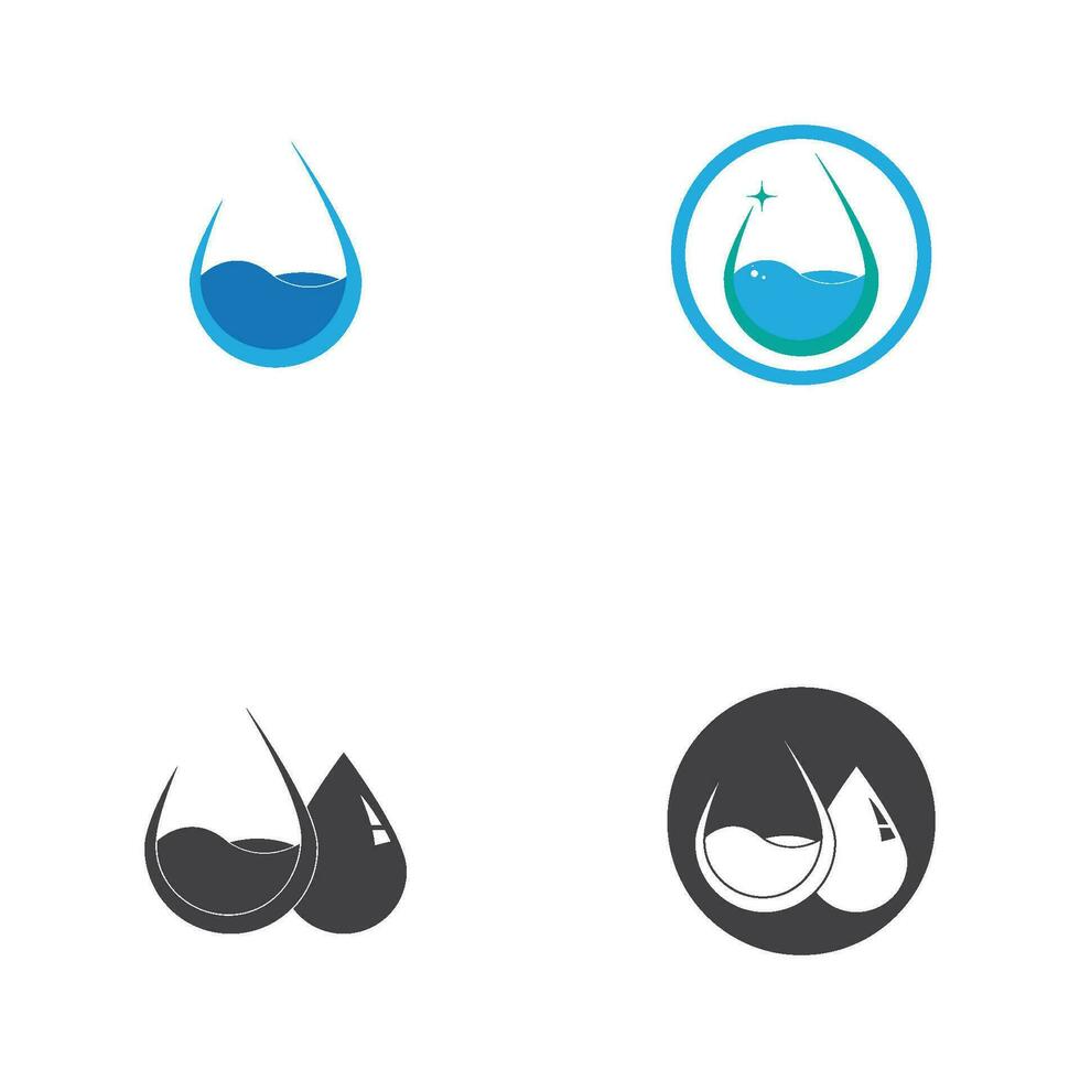 water drop Logo Template vector