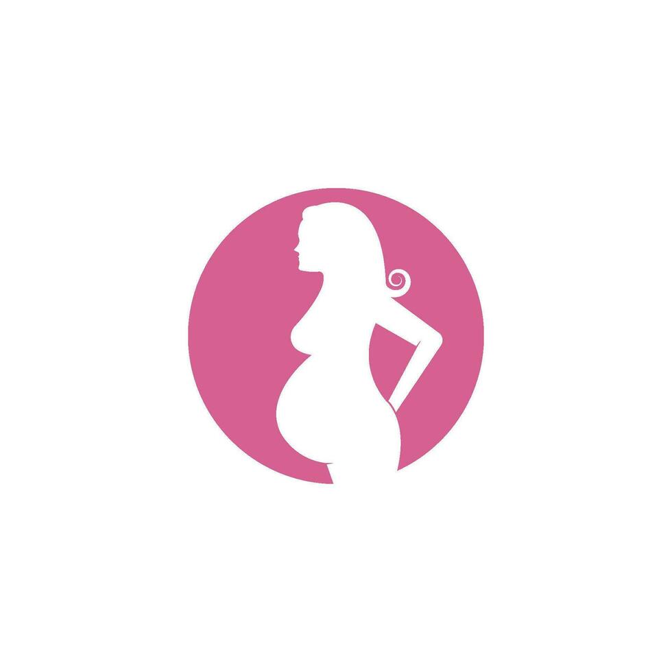 beauty pregnant women vector