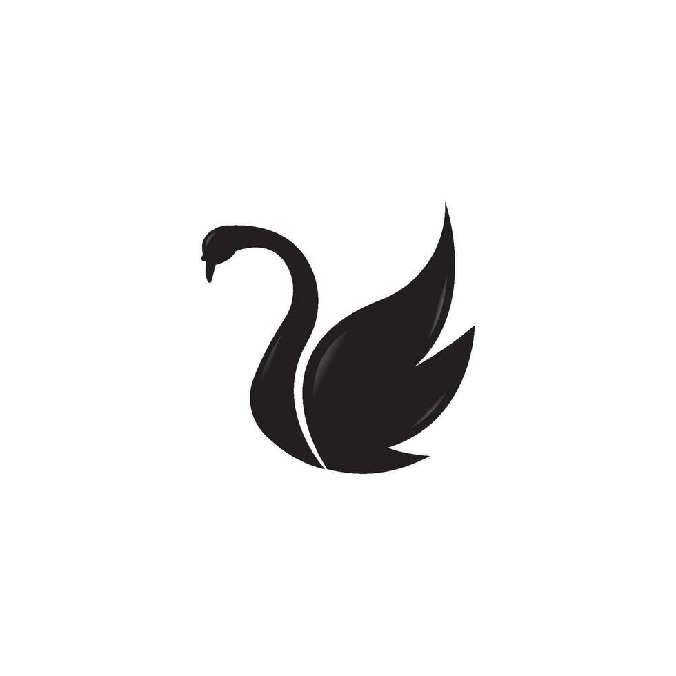 Swan logo Template vector