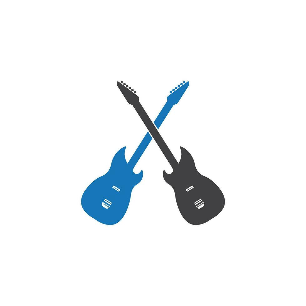 Guitar logo vector